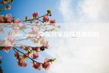灌南中国冠军品牌是真的吗