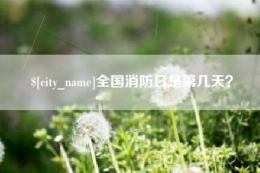 灌南全国消防日是第几天？