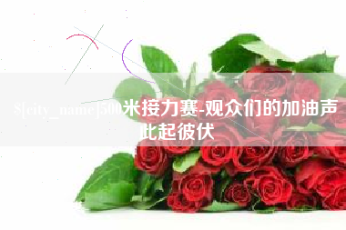 灌南500米接力赛-观众们的加油声此起彼伏