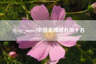 灌南中国金牌排名前十名
