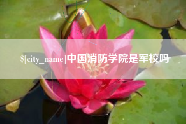 灌南中国消防学院是军校吗