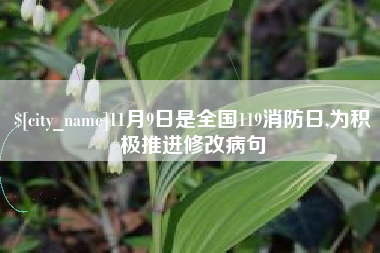 灌南11月9日是全国119消防日,为积极推进修改病句