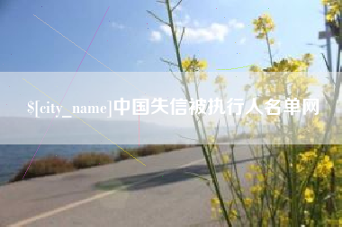 灌南中国失信被执行人名单网