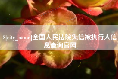 灌南全国人民法院失信被执行人信息查询官网