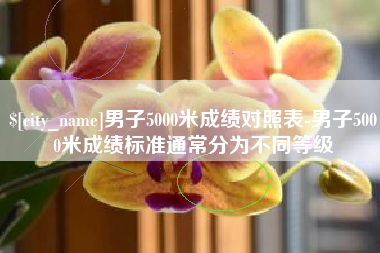 灌南男子5000米成绩对照表-男子5000米成绩标准通常分为不同等级