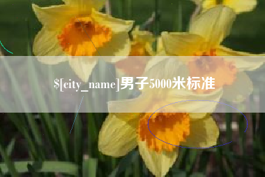 灌南男子5000米标准