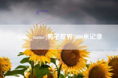 灌南男子世界5000米记录