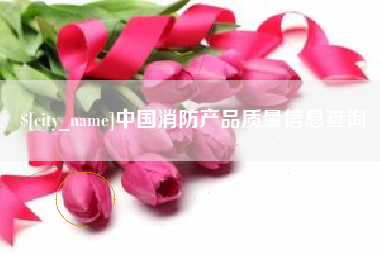 灌南中国消防产品质量信息查询