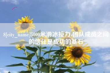 灌南5000米滑冰接力-团队成员之间的信任是成功的基石