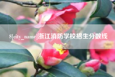 灌南浙江消防学校招生分数线