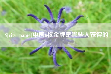 灌南中国6枚金牌是哪些人获得的