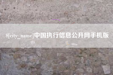 灌南中国执行信息公开网手机版