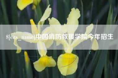 灌南中国消防救援学院今年招生