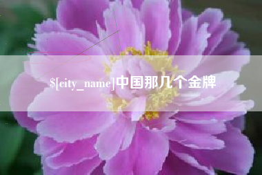 灌南中国那几个金牌