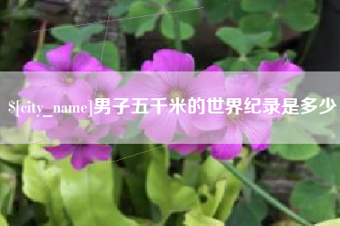 灌南男子五千米的世界纪录是多少