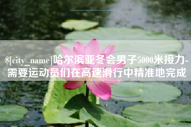 灌南哈尔滨亚冬会男子5000米接力-需要运动员们在高速滑行中精准地完成