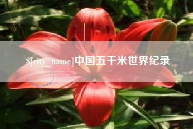 灌南中国五千米世界纪录
