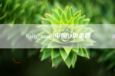 灌南中国19块金牌