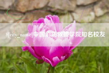灌南中国消防救援学院知名校友