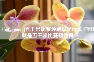灌南五千米比赛领跑员是什么-他们就是五千米比赛领跑员