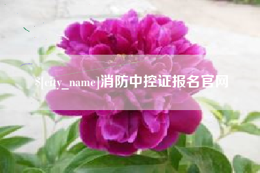 灌南消防中控证报名官网