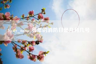 灌南每年的消防日是几月几号