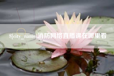 灌南消防网络直播课在哪里看