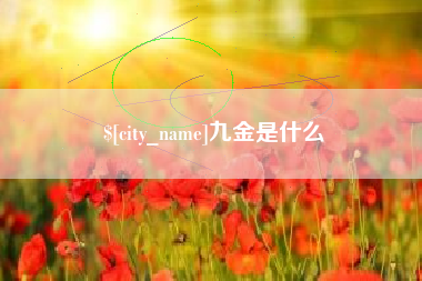 灌南九金是什么