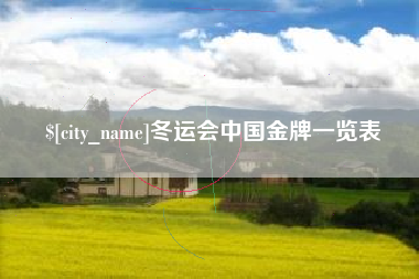 灌南冬运会中国金牌一览表