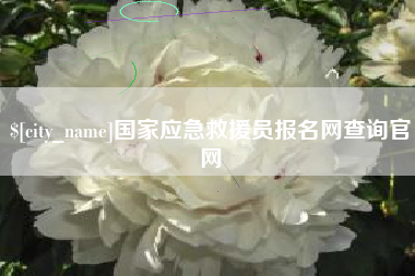 灌南国家应急救援员报名网查询官网