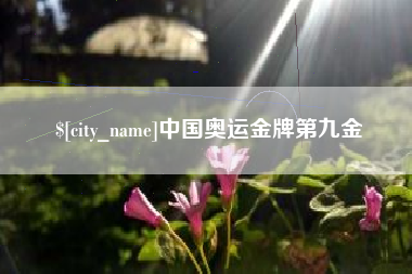 灌南中国奥运金牌第九金