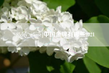 灌南中国金牌有哪些2021
