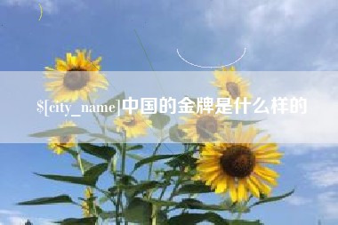 灌南中国的金牌是什么样的