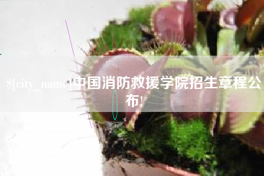 灌南中国消防救援学院招生章程公布!