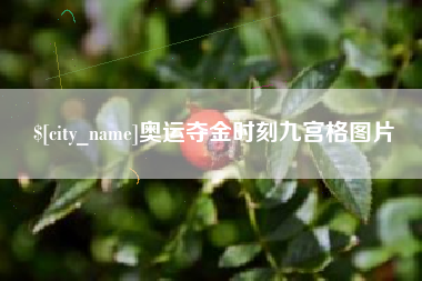 灌南奥运夺金时刻九宫格图片